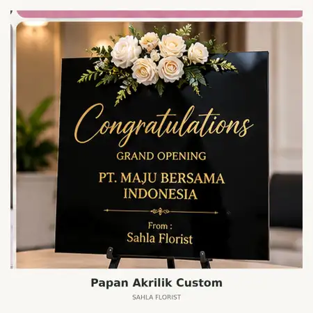 Papan Bunga Akrilik Sidoarjo Kota